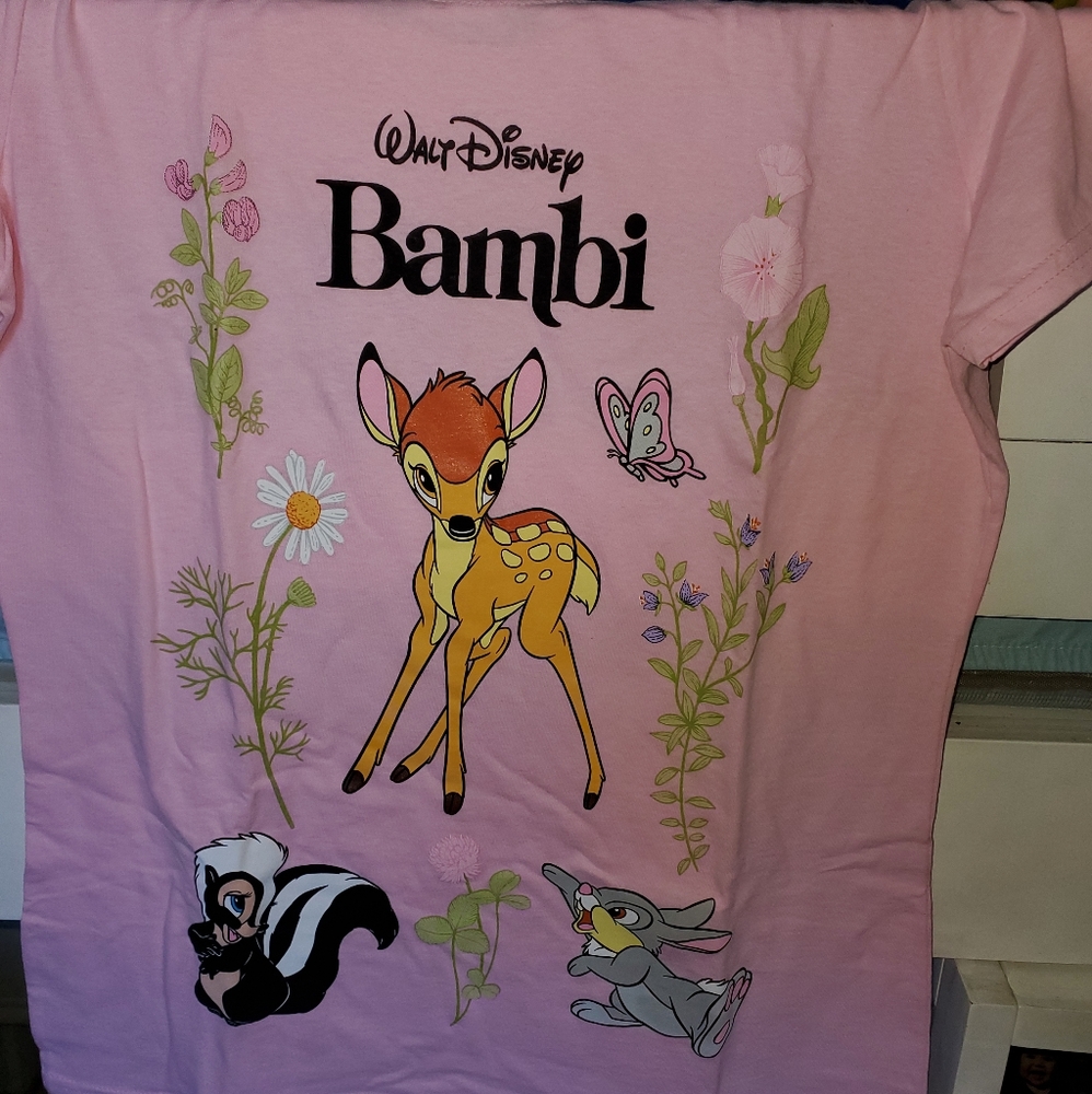 Pink disney Bambi t-shirt sizeM